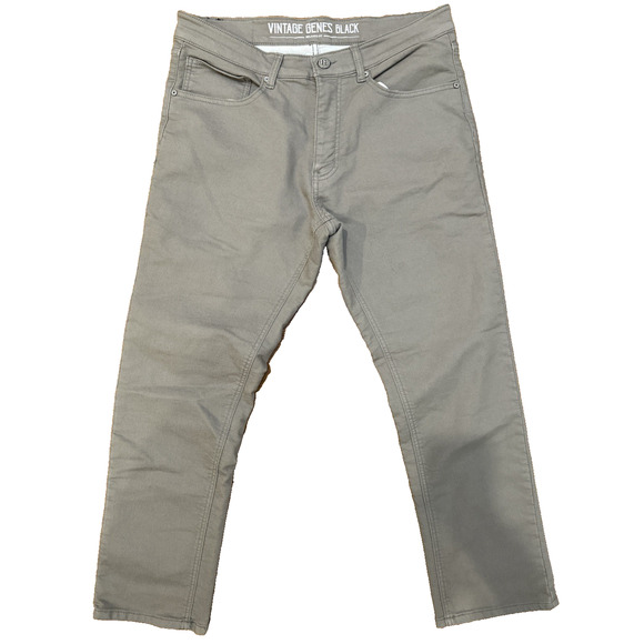 Vintage Genes Black Jeans Gray Mens 32x30 Relaxed Fit - Picture 1 of 8